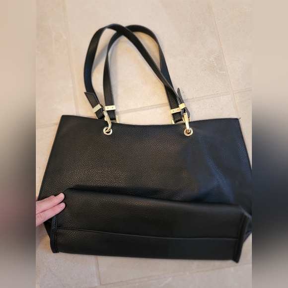 Black leather tote bag steve madden - Picture 3 of 7